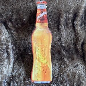 Metal Brahma Beer Bottle Sign